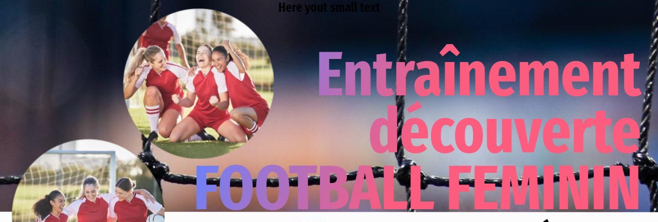 Entrainement découverte Football Féminin
